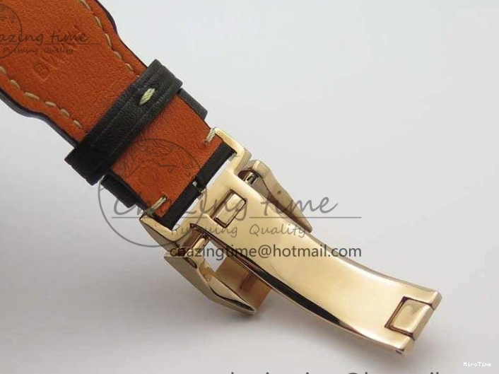 MIROTIME 1221 Popular Big Pilot Real PR IW502706 RG YLF 1:1 Best Edition Brown Dial On Calfskin Strap A 7223